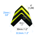 Stootrand hoekbescherming 34x25mm.